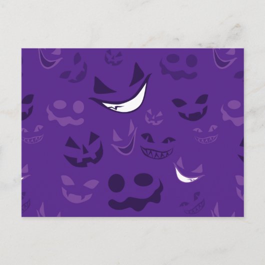 Spooky Faces Postkarte (Vorderseite)