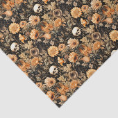 Spooky Fall Floral Skull Seidenpapier (Ausschnitt)