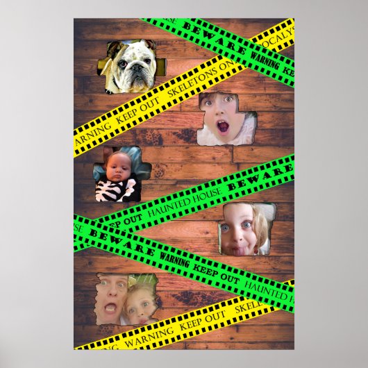 Spooky Family Fotos Halloween Kautionsband Poster (Vorne)