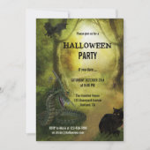 Spooky Fantasy Forest Halloween-Party Einladung (Vorderseite)
