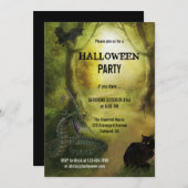 Spooky Fantasy Forest Halloween-Party Einladung (Vorne/Hinten)