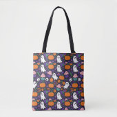 Spooky Festive Halloween Geister und Pumpkins Tasche (Vorderseite)