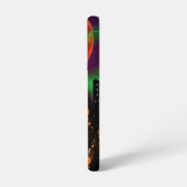 Spooky Fire Hexe Roter Mond Halloween Samsung Galaxy Hülle (Linke Seite)