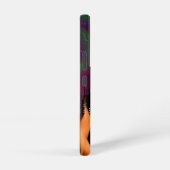 Spooky Fire Hexe Roter Mond Halloween Samsung Galaxy Hülle (Rechte Seite)