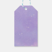 Spooky First Birthday Halloween-Party Lila Geschenkanhänger (Rückseite)