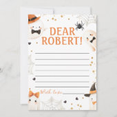 Spooky First Birthday Time Kapsel Einladung (Vorderseite)