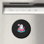 Spooky Flamingo Funny Spooky Summer Summerween Magnet (In Situ (Geschirrspüler))