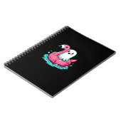 Spooky Flamingo Funny Spooky Summer Summerween Notizblock (Linke Seite)