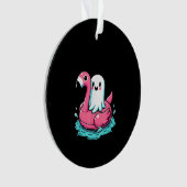 Spooky Flamingo Funny Spooky Summer Summerween Ornament (Vorderseite)