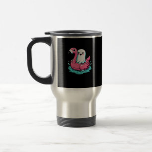 Spooky Flamingo Funny Spooky Summer Summerween Reisebecher