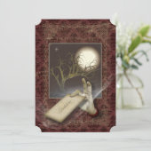 Spooky Floating Hand Halloween Einladung (Stehend Vorderseite)