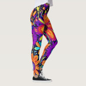 Spooky Floral Art Leggings (Rechts)