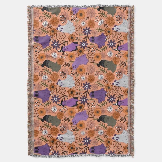 Spooky floral decke (Vorderseite Vertikal)