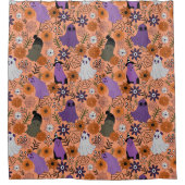 Spooky floral duschvorhang (Vorderseite)