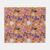 Spooky floral fleecedecke (Vorderseite (Horizontal))