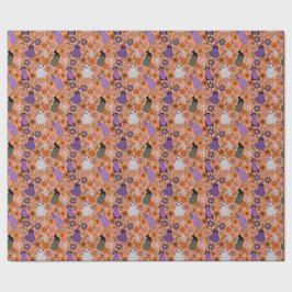 Spooky floral geschenkpapier