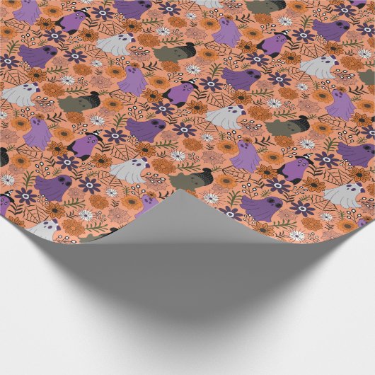 Spooky floral geschenkpapier (Ecke)