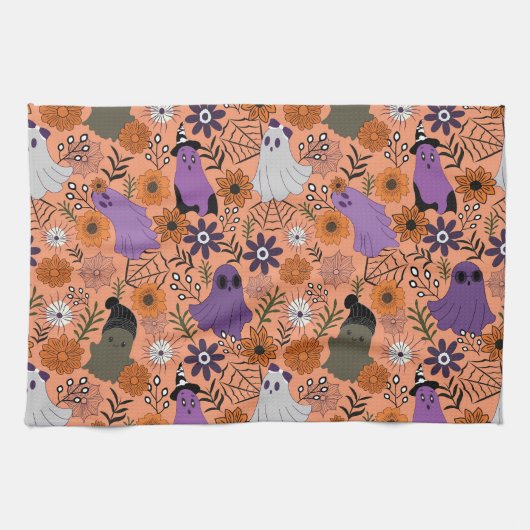 Spooky floral geschirrtuch (Horizontal)