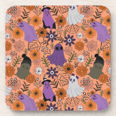 Spooky floral getränkeuntersetzer (Vorderseite)