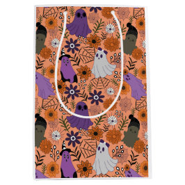 Spooky floral mittlere geschenktüte