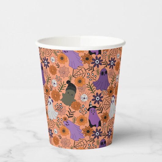 Spooky floral pappbecher (Links)