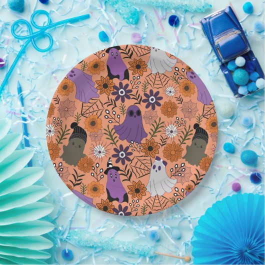 Spooky floral pappteller (Party)