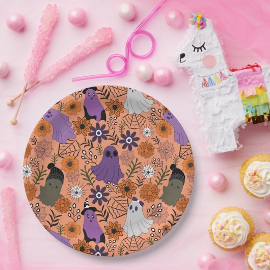 Spooky floral pappteller (Party)