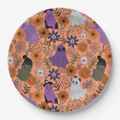 Spooky floral pappteller (Vorderseite)