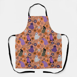 Spooky floral schürze
