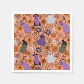 Spooky floral serviette (Vorderseite)