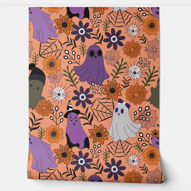 Spooky floral tapete (Abrollen)