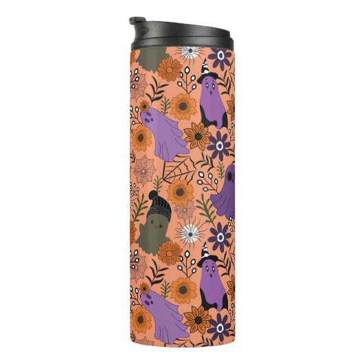 Spooky floral thermosbecher (Nach rechts gedreht)