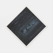 Spooky Forest am nächtlichen Halloween Serviette (Ecke)