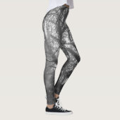 Spooky Forest Black and White Fotografy Leggings (Rechts)