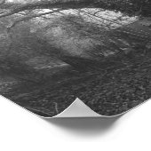 Spooky Forest Black and White Fotografy Poster (Ecke)