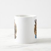 Spooky Forest Dog with Skulls Horror Art Kaffeetasse (Mittel)