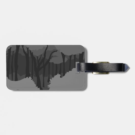 Spooky Forest Gepäckanhänger (Rückseite horizontal)