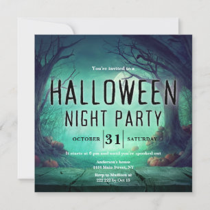 Spooky Forest Halloween Einladung