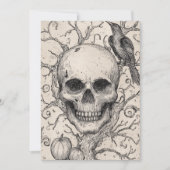 Spooky Forest Halloween Einladung (Vorderseite)