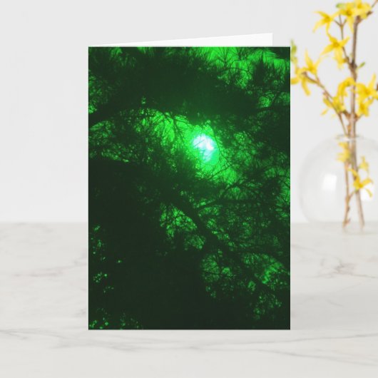 Spooky Forest Karte (Gelbe Blume)