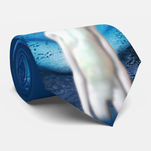 Spooky Forest UFO Nahe Begegnung Krawatte (Gerollt)