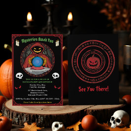 Spooky Fortune Teller Fantasy Gothic Halloween Einladung