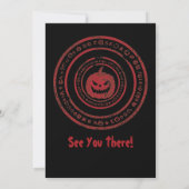 Spooky Fortune Teller Fantasy Gothic Halloween Einladung (Rückseite)