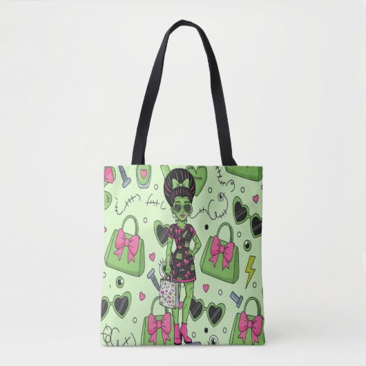 Spooky Frankenstein Creepy Monster zu Halloween Tasche (Vorderseite)
