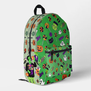 Spooky Frankenstein Vibes Funny Creepy Monster Bedruckter Rucksack