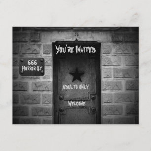 Spooky Friedhof verschlüsselt Halloween-Einladunge Einladung