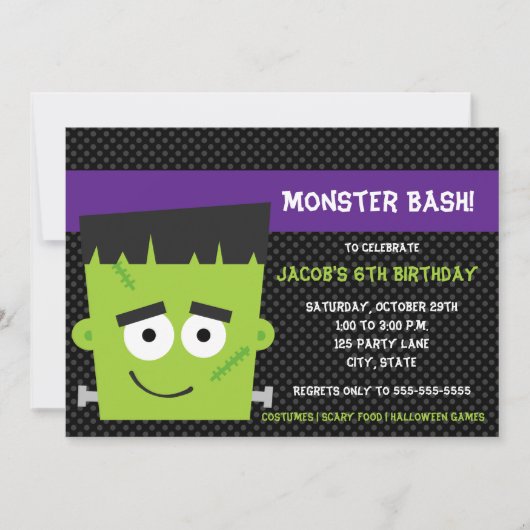 Spooky Friend Halloween Einladung (Vorderseite)