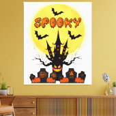 Spooky Fright Night Halloween Leinwand Kunst (Insitu (Wohnzimmer))