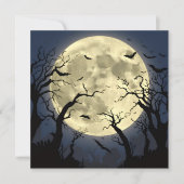 Spooky Full Moon Einladung (Vorderseite)
