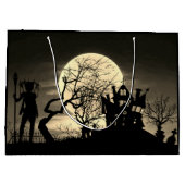 Spooky Full Moon Große Geschenktüte (Rückseite)
